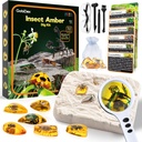 GobiDex Amber Dig Kit- Kunstig Insect Resin, Excavate 6 Insekter Enheder, STEM Geographic Educational Bugs Legetøj, Excavation Legetøj til sjove Bugs Party Favors, Science Kits for Kids Age 6-8 8-12