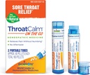 Boiron ThroatCalm On Go Travel Essential for Relief of Sore Throat, eller Scratchy, rød eller tør Throat, og hæshed - 2 Greve (160 Pellets)