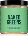NAKED Super Green Powder Organic Green Supplement - Kun 10 Premium ingredienser - Vegan, non-GMO, Prebiotic og Probiotic - 35 Serveringer