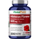 NusaPure Hibiscus Flower 10: 1 Extract, 500 mg Tilsvarende 5000mg 200 Vegetar Caps (non-GMO, Vegan)