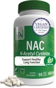 Health Thru Nutrition NAC N- Acetyl- Cysteine 600mg 60 Kapsler er 124; Vegan Certified Measures 124; Den Pure NAC Supplement 124; Understøtter sund Lung, Lever funktioner & Cellular Health Measures 124; Non- GMO soy & Gluten Free