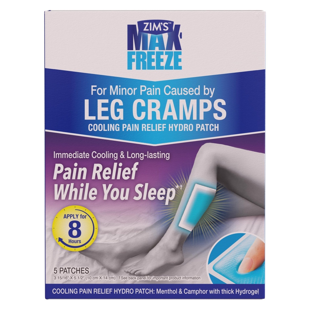 Zims Max Freeze Leg Cramp Patch, 5 greve