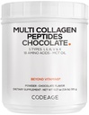 Codeage Multi Collagen Chocolate Protein Powder - Hydrolyzed Bovin Collagen Peptider, 5 Collagen Typer & MCT Olie - Collagen Creamer, Chokolade Collagen Peptider - Protein Shakes - Ikke-GMO - 18.17 oz