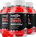 Phenoman for mænd Gummies - Pheno Man Max Performance, Phenoman Advanced Formel, Ekstra styrke Natural Supplement til muskelvækst & Samlet sundhedsstøtte og anmeldelser (3 Pack - 180 Gummies)