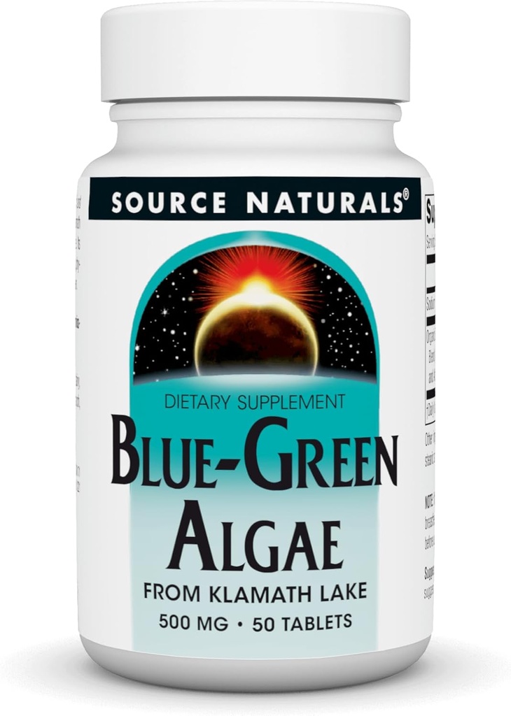 Source Naturals Blue- Green Algae fra Klamath Lake * - 500 mg - 50 tabletter