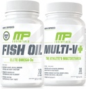 Muskel Pharm Essentials Multi- V + & MusclePharm Essentials Fish Oil Elite Omega 3 Supplement