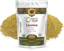 Organic Way Licorice Root Powder (Glycyrrhiza glabra) - Herbal Tea Note 124; Kosher & USDA Certified Mezzogiorno 124; Vegan, Non- GMO & Gluten Free Mezzogiorno 124; Testet for Heavy Metal og Renhed Mezzogiorno 124; 100% rå fra Indien (1 / 4LBS / 4Oz)