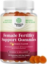 Fertilitet Gumier for kvinder forsøger at conceive - Yummy Gummy Fertilitet supplement til kvinder med Myo-Inositol folsyre & Vitex Chasteberry - Vegan Non- GMO & Gluten Free - saftig Peach (60 Servere)