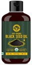 Black Seed/Nigella Sativa/Kalonji Seeds Oil (10.15 fl oz), Virgin Cold-Pressed, Pure & Natural, No GMO, Untreated Black Seed Oil – Source of Thymoquinone & Omega 3,6 & 9