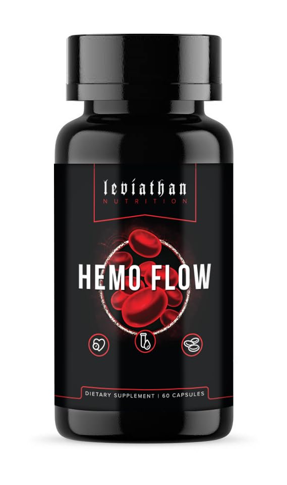 Leviathan Nutrition Hemo Flow ttesmå 124; supplement med Nattokinase til nitrogenoxid
