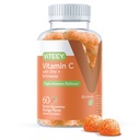 Viteey C-vitamin Gummies for voksne & Teens med zink & Echinacea - immunsupport Gummies - Vegan, Gelatine Free, Gluten Free, GMO Free - Tasty C-vitamin Chewable Orange Flavored Gummy