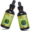 Go Nutrients Adrenal Edge & Nascent Jod Supplement Note 124; Høj potens Liquid Drops - Non-GMO, Gluten- Free Jod Edge Supplement124; Energi & Træthed Supplement Cortisol Manager Liquid Drops
