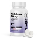 Balancebreens Melatonin 20mg hurtigt opløses tabletter - høj potens, hurtigt fungerende, Natural Sleep Support - Søvnstøtte til voksne - non-groggy, drug- fri formel - 120 sovepiller