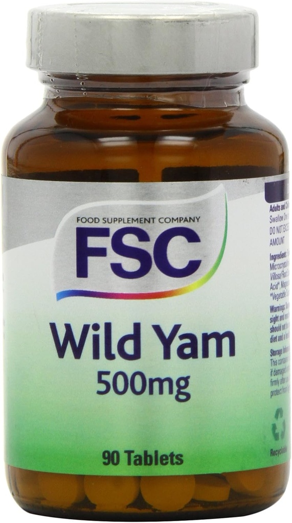 FSC 500mg Wild Yam - pakning med 90 tabletter