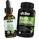 Oregano Oil Organic Liquid Drops & Gut Health Caps - Oil of Oregano Drops Tincture Extract & Intestinal Pills Herbal Wormwood Black Walnut Cloves immunforsvar - Herbal Organic