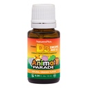 NaturePlus Animal Parade Flydende D3-vitamin D3 Drypper til børn - 400 IE, 10 ml - Orange Flavor - Knoglesundhed & immunsystemet Support - Gluten Free, Vegetar - 365 Servere
