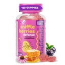Splitter Sniffle Bær Elderberry Gummies med Bee Propolis & Echinacea, Kids Immunbooster, Propolis Gummies for Health, Toddler Vitaminer for immunforsvar, Tasty Chewy Gummy (100 Greve)