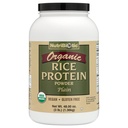 NutriBiotic Certified Organic Rice Protein Plain, 3 Pound Budding- 124; Low Carbohydrate Vegan Protein Powder