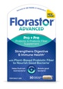 Florastor Select Pro + Pre Daily Probiotic and Prebiotic Supplement for Women and Men, Boosts Good Bacteria, Saccharomyces Boulardii CNCM I- 745 (30 kapsler) (Pack of 1)