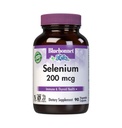 Bluebonnet Selenium 200mcg Kapsler (L- selenomethionin) - Potent Antioxidant Support - Aminosyre Complex Selenium Supplement for kvinder & mænd - Vegan, ikke-GMO, Glutenfri - 90 Vegetabilske Kapsler