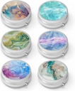 Pill Box 3 Segment Lille Pill Case, Portable for Pocket eller Purse Pill Organizer Pill Container Holder til at holde vitaminer, medicin, fiskeolie og kosttilskud (6PCS)