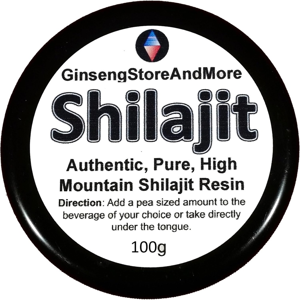 1000 Servere Shilajit (100g), Autentiske, Pure, High Mountain Shilajit Resin 124; Amazing Source of Fulvic Acid, Trace Minerals, Boost Energy, Great for mænd og kvinder