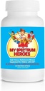 Min Spectrum Heroes Children 's Multivitamin Supplement - Acetyl- l- carnitin, Cholin, Coenzym Q10, Inositol, MSM, MTHF, NAC for Daglig Nutritional Help og Kognitiv Sundhed (150 kapsler)