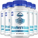 Pronervium Nerve Health Support Pills, Pronervium Anmeldelser, Pronervium Nootrope Advanced Formel, Pronervium All Natural Focus Supplement, Pronervium Brain Support Anmeldelser (5 Pack - 300 Kapsler)