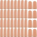 ANCIRS Gel Finger Support Protector Handsker, Gel Finger Cots / Covers - Forskellige størrelser Silicone Fingertips til hænder Cracking, Eksem Hud (40pcs)