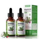 Soursop Bitters Liquid Drops med C-vitamin, D3, B6, Soursop Fruit & Leaf Extract + 10 Bitters Botanicals for immunsupport fordøjelsesmedicin Antioxidant Boost Non- GMO Vegan 120ml / 4 Fl Oz