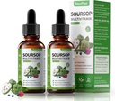 Soursop Bitters Liquid Drops med C-vitamin, D3, B6, Soursop Fruit & Leaf Extract + 10 Bitters Botanicals for immunsupport fordøjelsesmedicin Antioxidant Boost Non- GMO Vegan 120ml / 4 Fl Oz