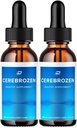Cerebrozen Tinnitus Ear Drops - Cerebrozen 24, Cerebrozen Liquid Drops, Cerebrozen Anmeldelser, Cerebrozen Drops til Ear Relief (2 Pack - 120 ML)