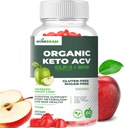 Organic Keto ACV Gummies Advanced vægttab - Gluten & Sugar Free Belly Fat Burner Apple Cider Vincious Diet Supplement for kvinder (1000MG)