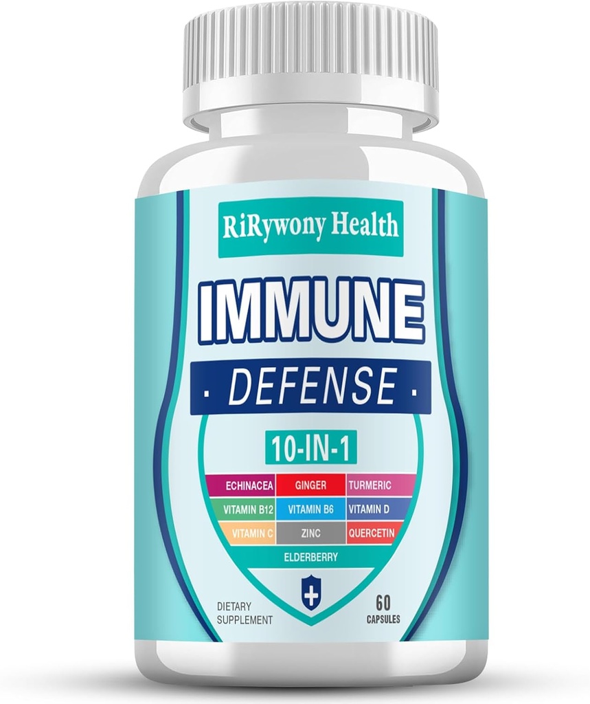 Immun Support Supplement - immunsystem Booster for voksne lavet i USA- 063- 0911XL- 112NAD