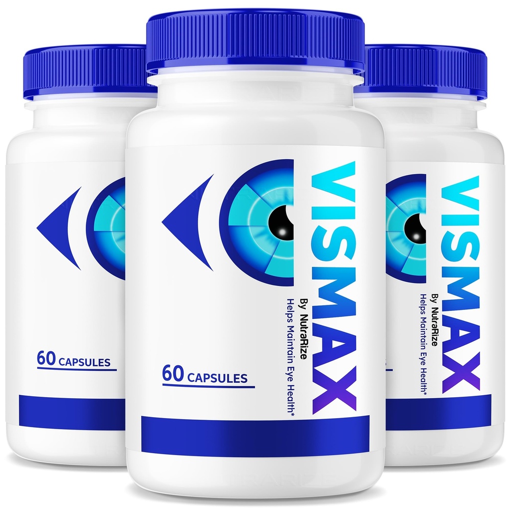 (3 Pack) VisMax Pills - Officiel Formel til at Revive Eye Sundhed, VisiMax Eye Vitaminer, Alle naturlige Herbal supplement til at forbedre og beskytte Øjensyn, Vis Max Vision Support Anmeldelser (180 kapsler)