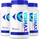 (3 Pack) VisMax Pills - Official Formula to Revive Eye Health, VisiMax Eye Vitamins, All Natural Herbal Supplement to Improve and Protect Eyesight, Vis Max Vision Support Reviews (180 Capsules)