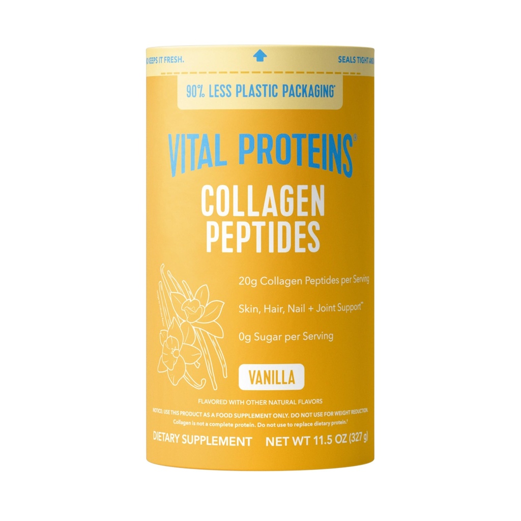 Vital Proteins Collagen Peptides Powder Vanilla - Supports Hair, Skin, Nails, Bones, Joints, Powder for Women