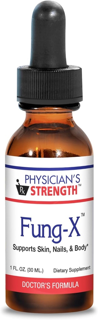 Lægens styrke Fung- X - 1 fl oz - Understøtter hud, negle & krop - Non- GMO - 173 Servering
