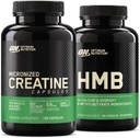 Optimum Nutrition Unflavored Creatin Monohydrat 100 Kapsler Bunded med Optimum Nytning HMB 90 Kapsler
