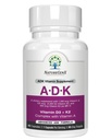 ADK vitamintilskud 5000 IE - højpotens Vitaminer A, D3 og K2 for ben sundhed og kalciumabsorption 124; Gluten- fri vitamin ADK supplement, 60 dages forsyning, 60 kapsler