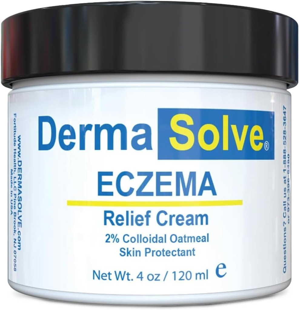 Dermasolve Fuld Krop Eksem Relief Lotion Cream - Flare Control Terapi Balm, der beskytter, Fugt, og Reparationer Hud Børn, Babyer & Voksne - Steroid fri (4 Fl Oz, 1)