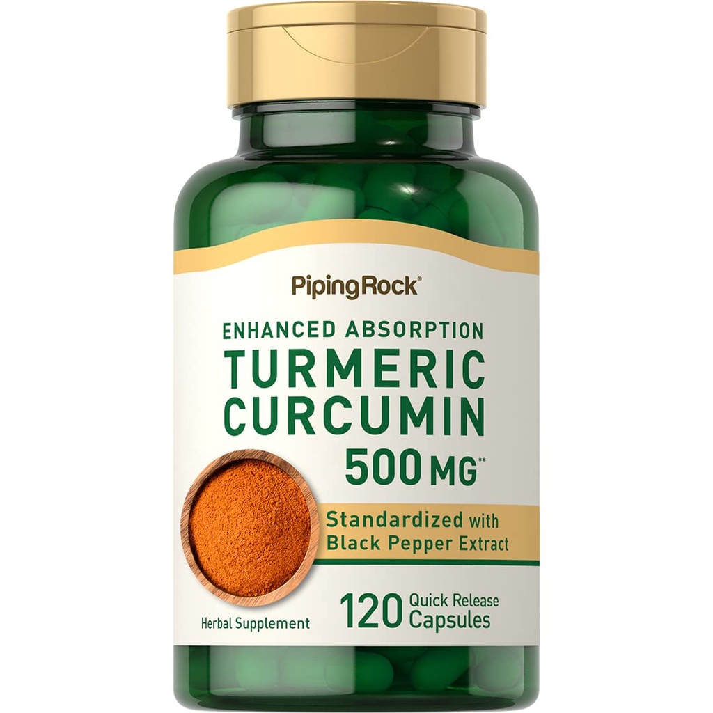 Piping Rock Gurkemeje Curcumin med sort peber 500mg