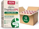 Jarrow Formulas Jarro- Dophilus EPS Probiotika 10 Millioner CFU til Intestinal Tract Support, Probiotisk supplement til Gut Sundhed for kvinder og mænd, 120 Veggie kapsler, Op til en 60 dages forsyning, pakke med 12
