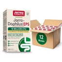 Jarrow Formulas Jarro- Dophilus EPS Probiotika 10 Millioner CFU til Intestinal Tract Support, Probiotisk supplement til Gut Sundhed for kvinder og mænd, 120 Veggie kapsler, Op til en 60 dages forsyning, pakke med 12