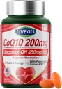 CoQ10 200mg Softgel, Ultra CoQ10 Ubiquinone 200mgWith Coconut MCT Oil, 5X Superior Absorption, Coenzym Q10 Supplement for Heart Health & Energy - 90 Counts