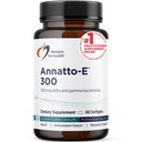 Design til sundhed Annatto- E 300mg tocotrienoler E-vitamin - Delta + Gamma Tocotrienoler til at understøtte hjertets sundhed, øje sundhed, sund aldring - DeltaGold Antioxidanter supplement (60 Vitamin E Softgels)