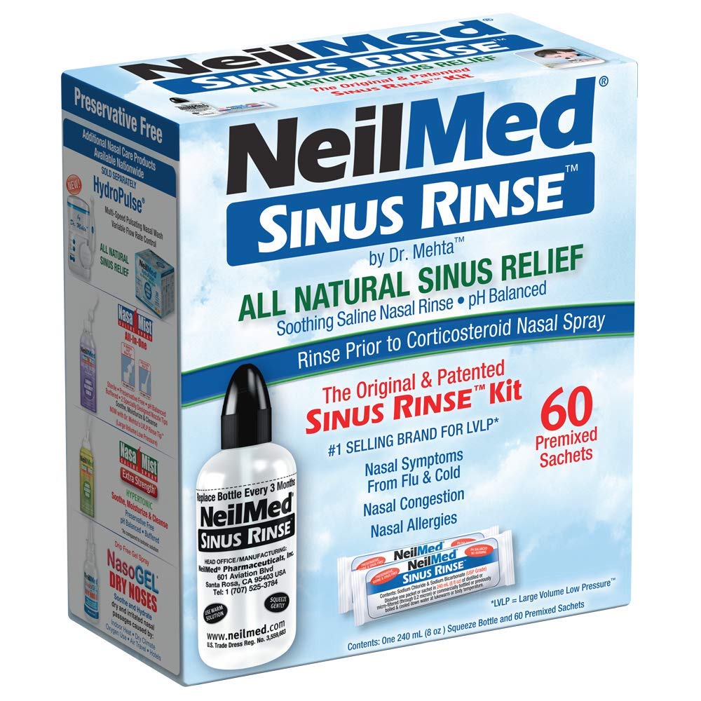 NeilMed Sinus Rinse - En komplet Sinus Nasal Rinse Kit, 50 tal (pakke med 1) Tælling kan variere