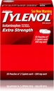 Tylenol (R) Ekstra styrke, 2 - Caplet Dosering, 100 caplets i alt, 500mg hver