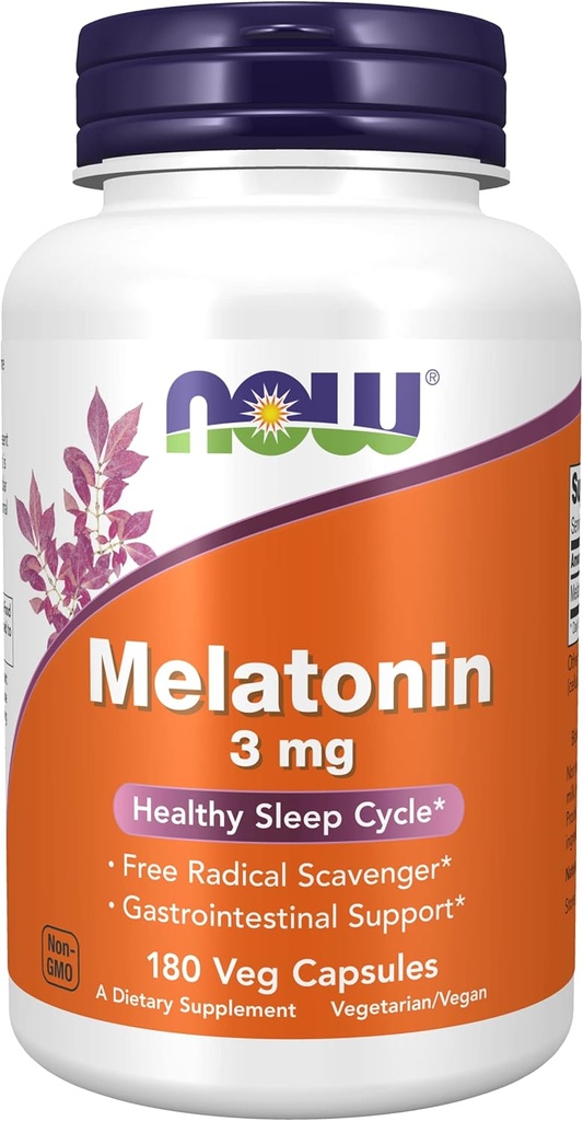 Melatonin 3 mg 180 kapsler (pakning med 2 stk.)