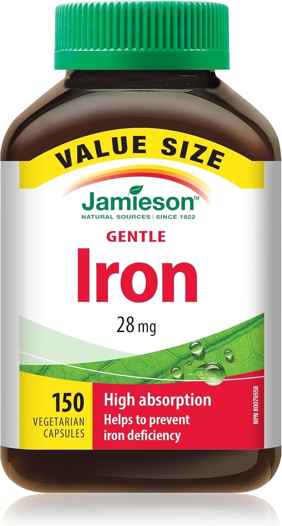 Jamieson High Absorption Gentle Jern, 150 hætter Værdi størrelse